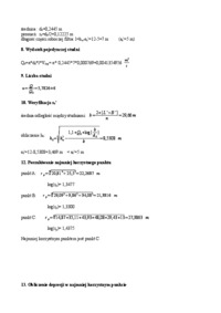 Sprawozdanie z odwodnienia wykopu budowlanego