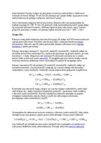 II grupa kationów-opracowanie