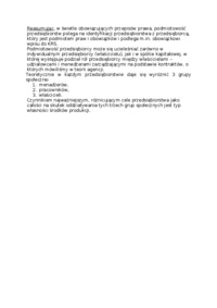 Podmiotowość przedsiębiorstwa-opracowanie