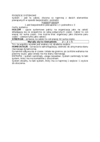 Podejście systemowe-opracowanie