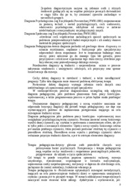 Diagnoza i terapia pedagogiczna- pedagogika