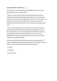 Fronty - ciepły chłodny zokludowany