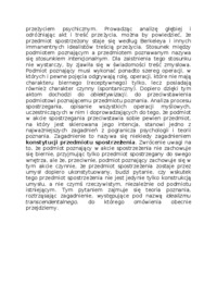 Epistemologiczny idealizm immanentny - wykład