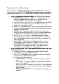 Formy wychowania wg Muszyńskiego- pedagogika