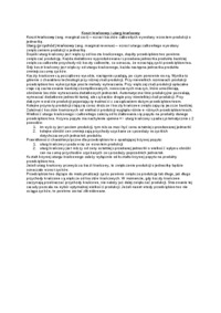 Koszt krańcowy i utarg krańcowy - wykład