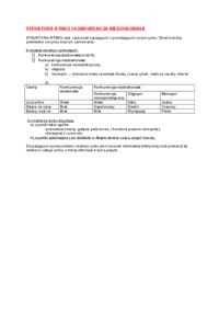 Struktura rynku i konkurencja niedoskonała - wykład