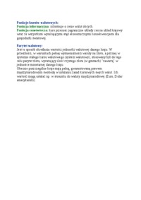 Funkcje kursów walutowych - opracowanie