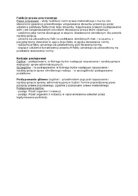 Funkcje prawa procesowego - wykład