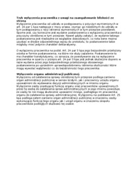 Tryb wyłączenia pracownika - wykład