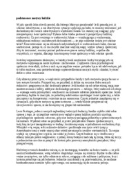 Podstawowe motywy ludzkie - wykład