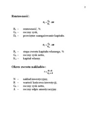Metody oceny efektywności inwestycji- pedagogika