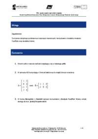 Excel – funkcje inżynierskie, dodatek solver  - instrukcja do ćwiczeń