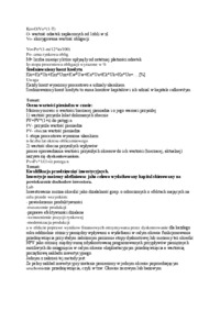 Ujęcie efektu dźwigni operacyjnej - ćwiczenia.