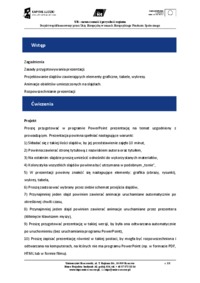 Grafika menadżerska i prezentacyjna - ćwiczenie nr 13.