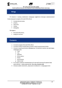 Korespondencja seryjna - ćwiczenia.