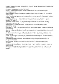 Psychologia społeczna a inne nauki społeczne - wykład