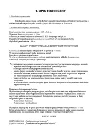 Budownictwo przemysłowe - opis techniczny