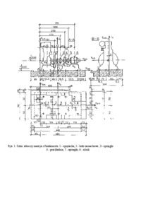 Szkic roboczy maszyn i fundamentu