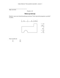 Rdzeń przekroju - projekt 18 