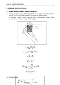 Ugięcie osi belki zginanej