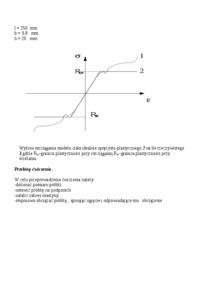 Zginanie proste - wyznaczanie granicznej nośności przekroju