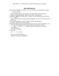 Stan odkształcenia - zadania 