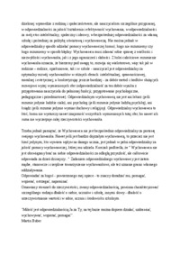 Odpowiedzialność w wychowaniu i pracy- pedagogika