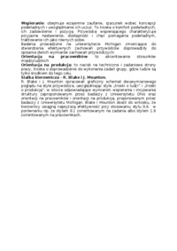 kierowanie zespołami - wspieranie, omówienie