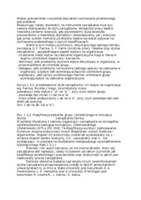 Style zarządzania i ich relatywizm  - omówienie.