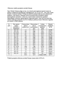 Obliczenie wydatku przepływu metodą Culmana - omówienie