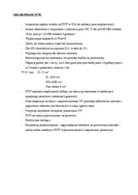 Chlorowane PCW- omówienie