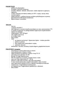 Polibutylen, teflon i polistyren - omówienie