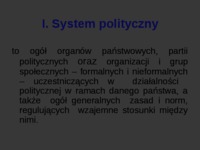 Pojęcie systemu politycznego - prezentacja
