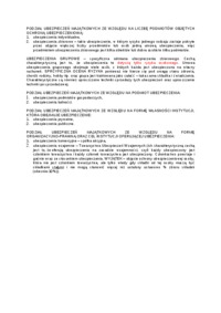 Wykład - podział ubezpieczeń majątkowych