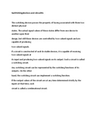 Urządzenia i układy przełączające