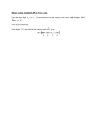 Binary Coded Decimal to BCD