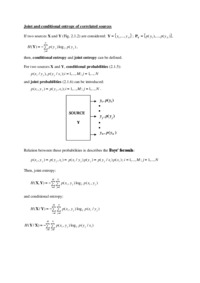 Wspólne i warunkowe entropia skorelowane źródeł