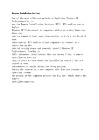 Usługi instalacji zdalnej