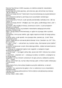 Zachowania niewerbalne - wykład