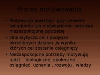 Efektywne motywowanie pracowników - prezentacja