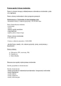 Prawne aspekty ochrony środowiska - wykład