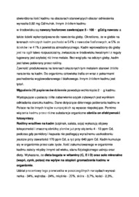 Kadm i jego toksyczne skutki - wykład