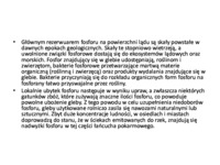 Zanieczyszczenia fosforem i krzemem - wykład