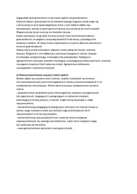 Mechanizmy usuwania metali ciężkich - wykład