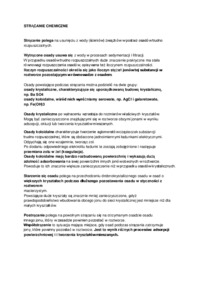 Strącanie chemiczne - wykład