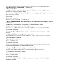 Postępowanie konsumenta na rynku - wykład