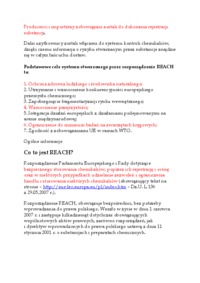 Dyrektywa REACH - wykład