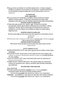 Planowanie strategiczne - wykład