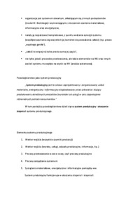 Podejście systemowe w zarządzaniu przedsiębiorstwem - wykład