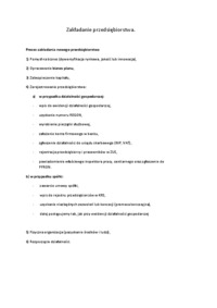 Zakładanie przedsiębiorstwa - wykład